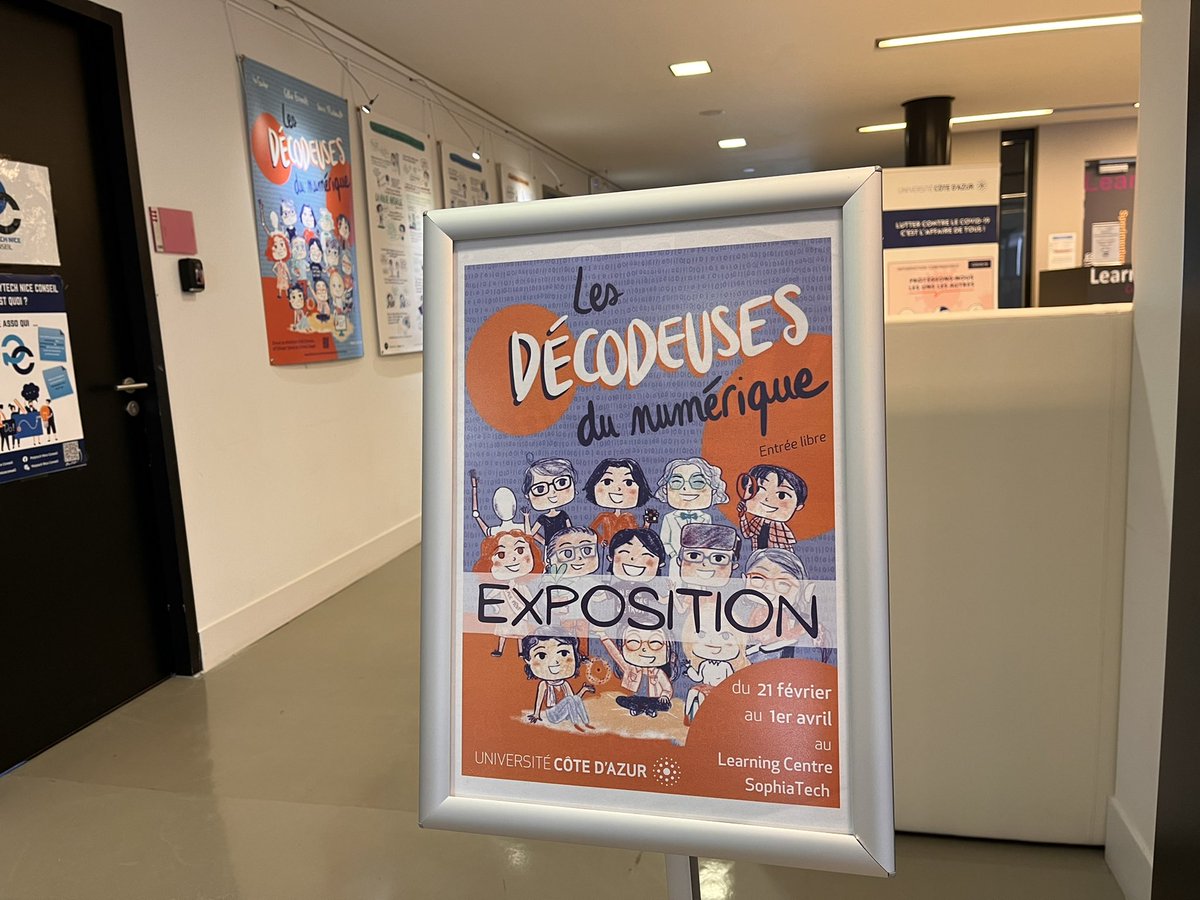 DavidSimplot's tweet image. Tomber par hasard sur l’exposition « les décodeuses du #numérique » au Learning Centre #SophiaTech @BUNice_Sophia… Belle initiative, bravo @CNRS_DR20 @Univ_CotedAzur #Sérendipité #8marstoutelannée
