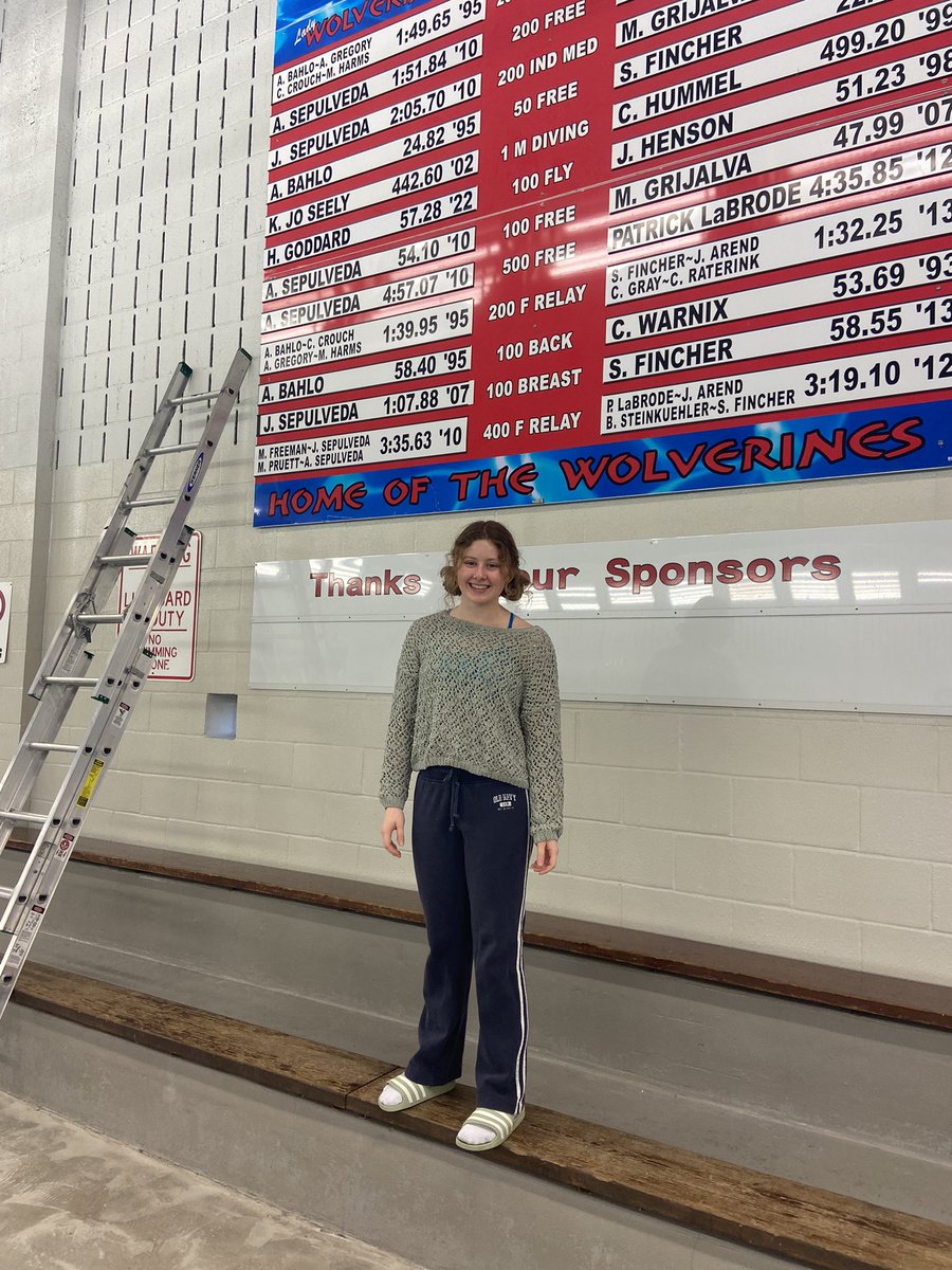 Updated the 100 fly record today! Way to go, Hannah! <a href="/ClearBrookHS/">Clear Brook HS</a>