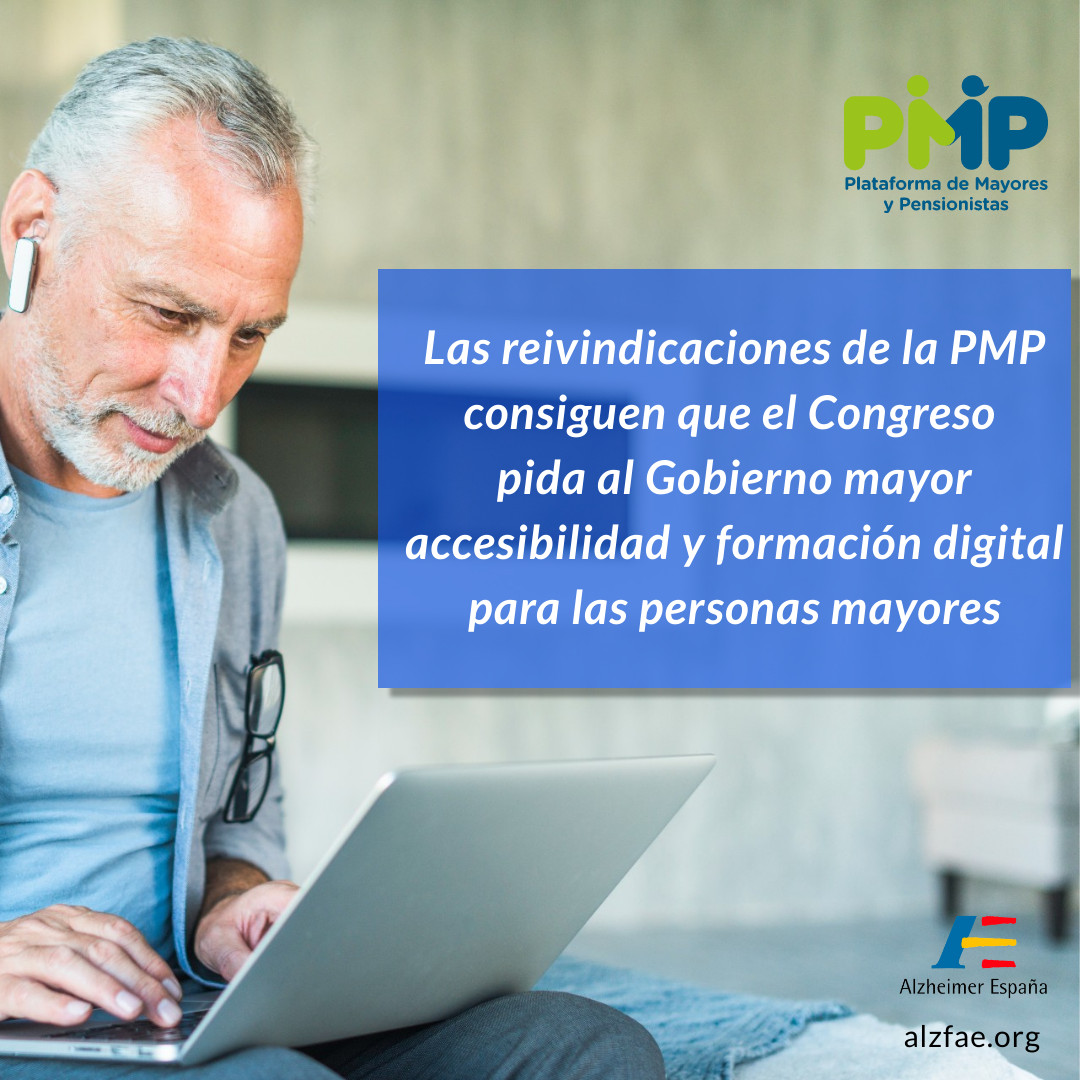 Alzheimer España FAE (@alzheimeresp) on Twitter photo Las reivindicaciones de la Plataforma de Mayores y Pensionistas <a href="/PlataformaPMP/">Plataforma de Mayores y Pensionistas</a> consiguen que el Congreso pida al Gobierno mayor accesibilidad y formación digital para las personas mayores. #mayoresytecnologias #plataformademayoresypensionistas #alfabetizaciondigital Las reivindicaciones de la Plataforma de Mayores y Pensionistas <a href="/PlataformaPMP/">Plataforma de Mayores y Pensionistas</a> consiguen que el Congreso pida al Gobierno mayor accesibilidad y formación digital para las personas mayores. #mayoresytecnologias #plataformademayoresypensionistas #alfabetizaciondigital