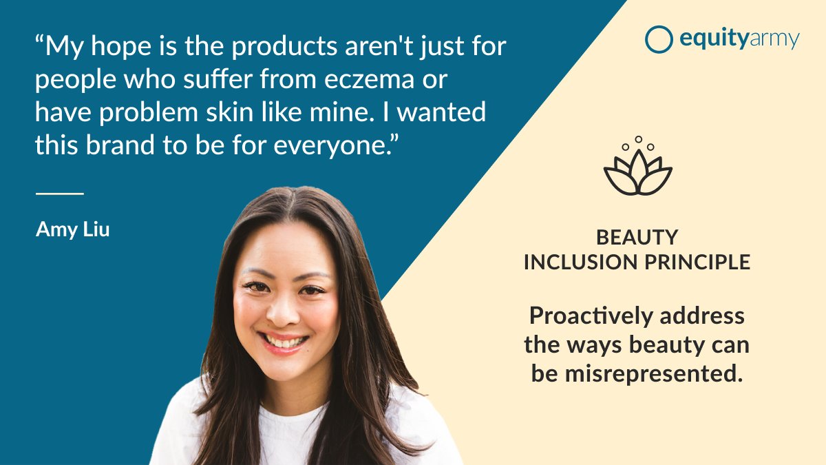 EquityArmy's tweet photo. For Women’s History Month, Equity Army appreciates Amy Liu, CEO and Founder of the #CleanBeauty brand Tower28. Amy creates beauty products with safe and non-toxic ingredients, and is an advocate for inclusion in the #Beauty industry. #BreakTheBias #InclusiveDesign https://t.co/5HTDjFpU3O
