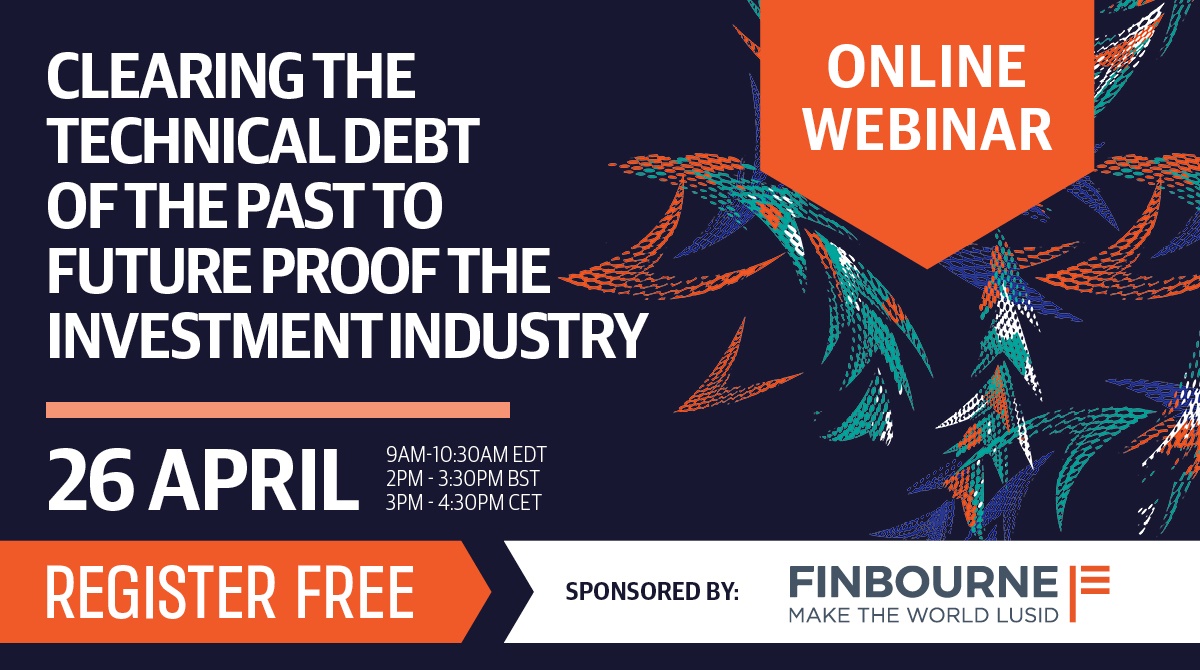 ClearPathAnalys's tweet photo. 'Clearing the Technical Debt of the Past to Future Proof the Investment Industry' webinar, in partnership with @FINBOURNETechnology will be hosted on April 26th. 

Read the agenda and register for free 👉 https://t.co/2GcOpydrbP https://t.co/IPeDVJYpzw