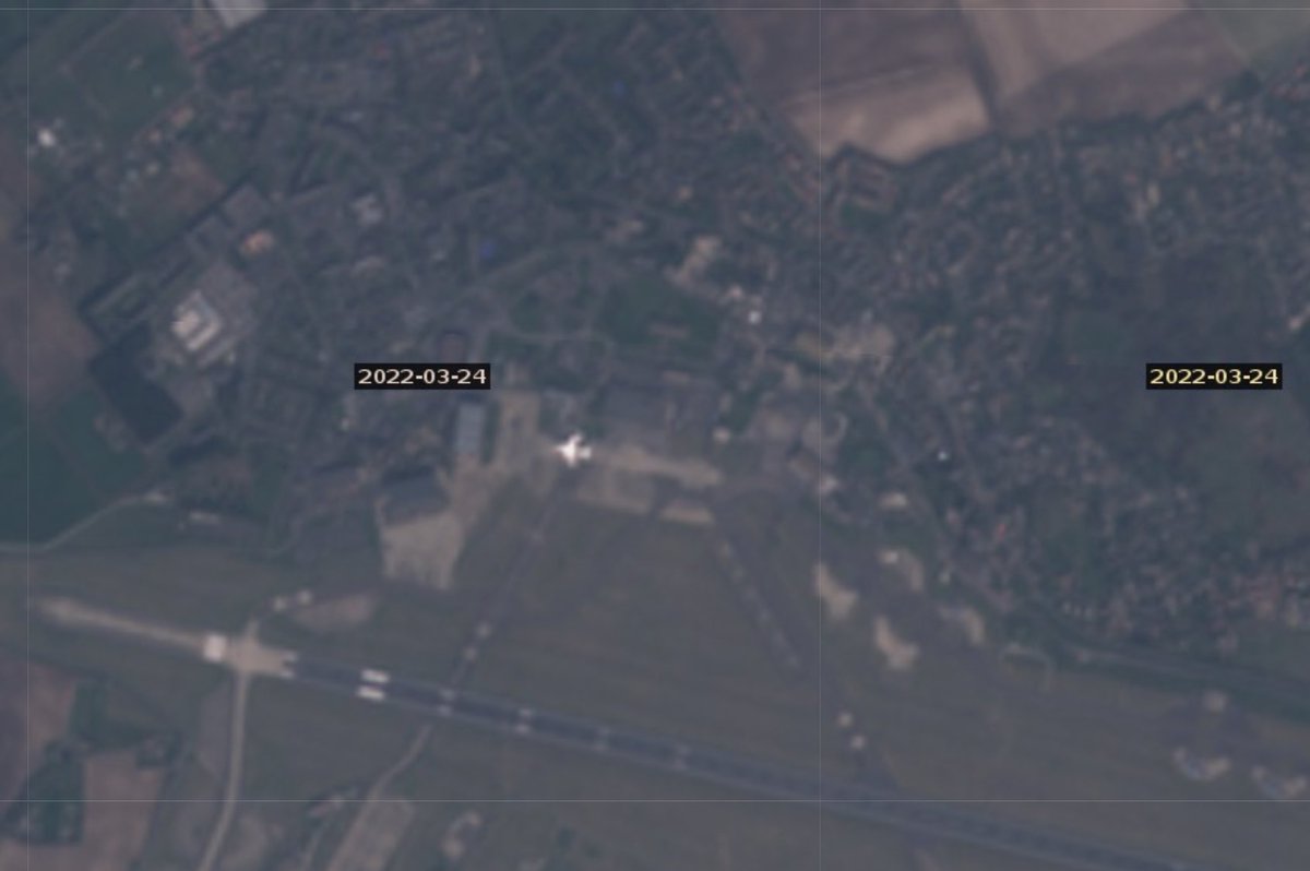 lobsterlarryliu's tweet image. U.S. Air Force E-4B “doomsday aircraft” captured by satellite at Mildenhall airport, UK
#OSINT 
#OSINTUkraine