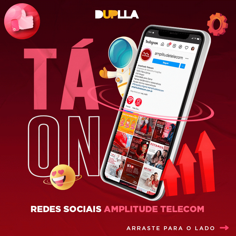 Duplla's tweet photo. Tecnologia, velocidade e dinamismo são as principais inspirações da Duplla para as redes sociais da @amplitudetelecom. 

#duplla #dupllacom #redessociais #marketing #agenciadepublicidade #belem #online #webdesign #direçãodearte #midiaissociais #mkt #Branding #trafegopago https://t.co/SyQA3GnQaG
