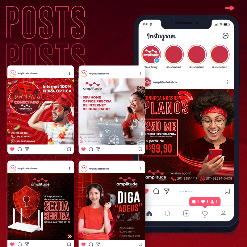 Duplla's tweet photo. Tecnologia, velocidade e dinamismo são as principais inspirações da Duplla para as redes sociais da @amplitudetelecom. 

#duplla #dupllacom #redessociais #marketing #agenciadepublicidade #belem #online #webdesign #direçãodearte #midiaissociais #mkt #Branding #trafegopago https://t.co/SyQA3GnQaG