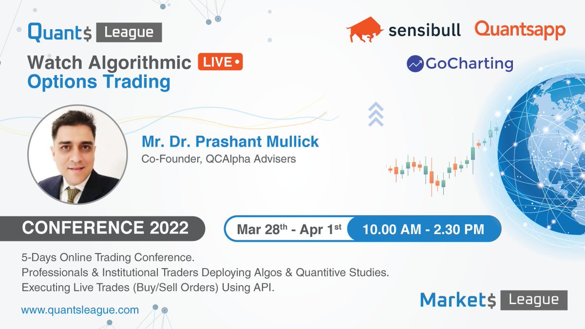 marketsleague's tweet photo. #shoutout Honoured to ANNOUNCE Dr. Prashant Mullick @VohiCapital  Founder of Vohi Capital as Speaker
  
at  #QUANTSLEAGUE #Python #OptionsTrading  #nifty
 #datascience #volatility #MachineLearning

JOin tHe rEvolUtion!      https://t.co/PBOogfBXRr https://t.co/C54VA9D5z6