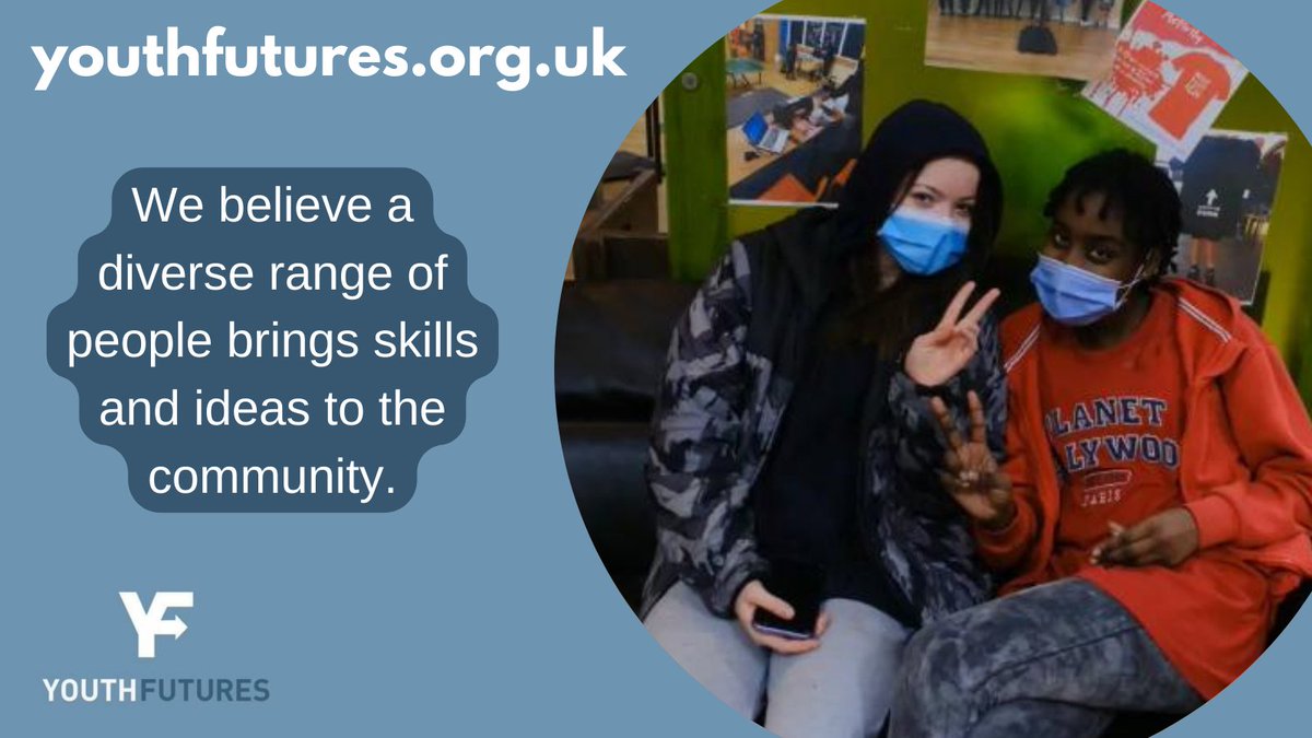YouthFuturesUK's tweet image. We are #YouthFutures.

We believe a diverse range of people brings skills and ideas to the community. 🤍

#London #Camberwell #Brandon