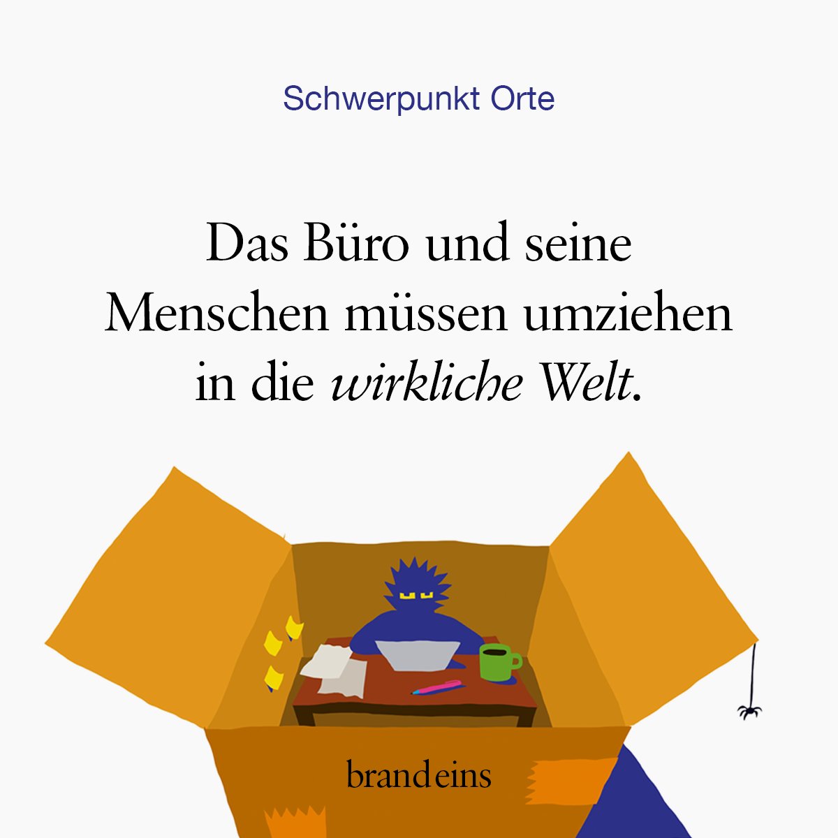 Wird das Home Office der neue Standard? Oder kehren alle zurück ins Büro? Wolf Lotter plädiert in seinem Kommentar „Der Umzug“ weder für das eine noch das andere, sondern für selbstbestimmtes Arbeiten – wo auch immer. 
ow.ly/QXY350IrYFq