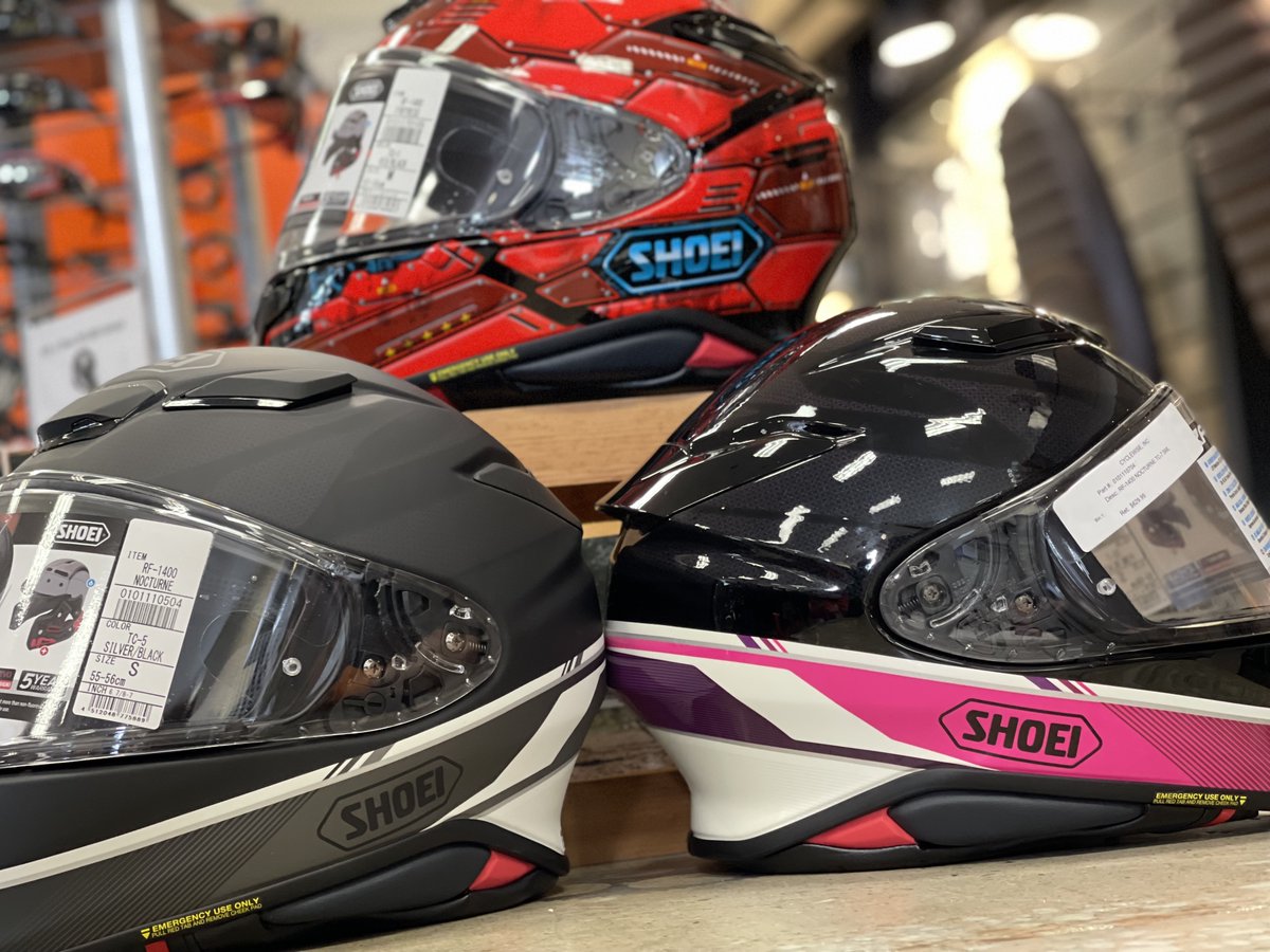 Cyclewise's tweet image. Our fundraising helmet raffle continues. Please consider buying a ticket to support 10 local young women attending a horse clinic for barrel racing. Each ticket is a chance to win a RF1400 Shoei helmet in the color and size of your choice.  Tickets are $20 each.