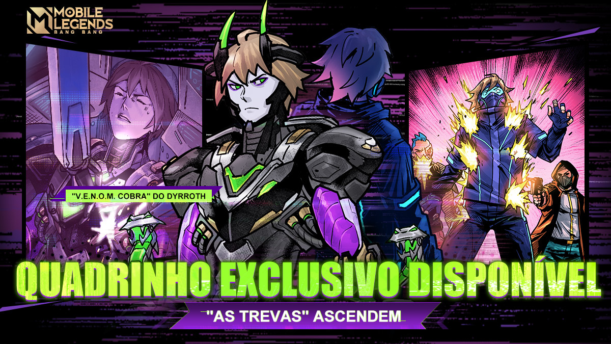 MLBBBR's tweet photo. O misterioso desaparecimento de seu pai, segredos obscuros por trás dos negócios da família e um ataque inesperado no mercado clandestino... 

Leia agora — "As Trevas" Ascendem!
📌 Leia em: https://t.co/Zt3dyJNZaM

#MobileLegendsBangBang
#MLBBComics
#MLBBNewSkin https://t.co/HPZF0Mb5If