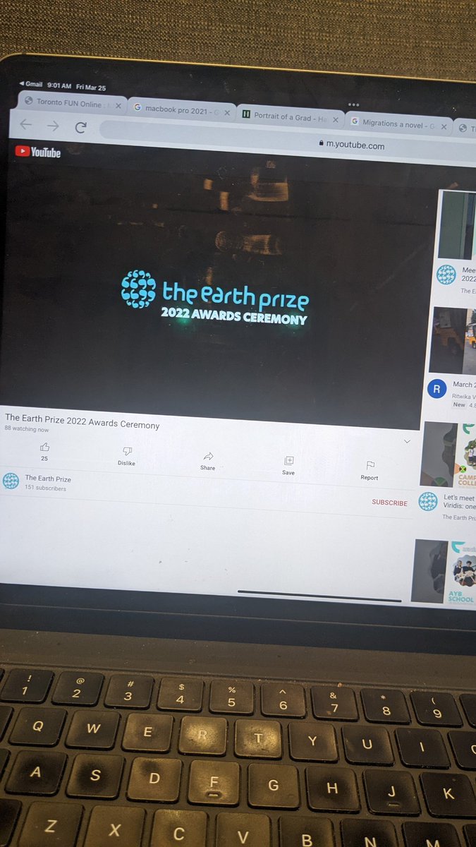 Think_teach's tweet photo. What an inspiring opening for the #EarthPrize awards. Already so proud of our @HavergalCollege students who are 2022 Finalists! https://t.co/O5CI451w3a