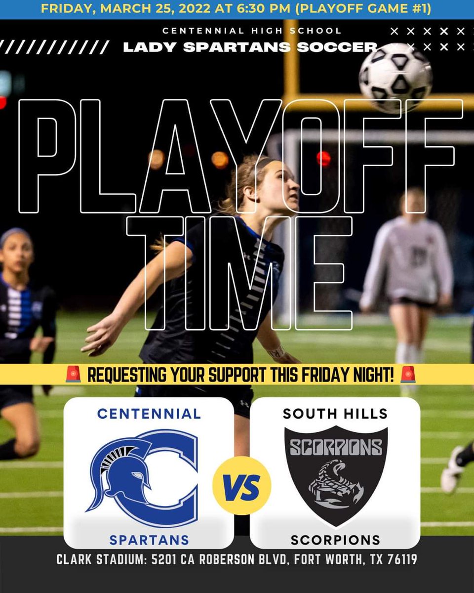 The Road to State starts today!! 

We have a location change for tonight. We are moving to Clark Stadium in Fort Worth. Same ticket link. Come out and support the girls!!

#LSS
#Letsfreakinggo