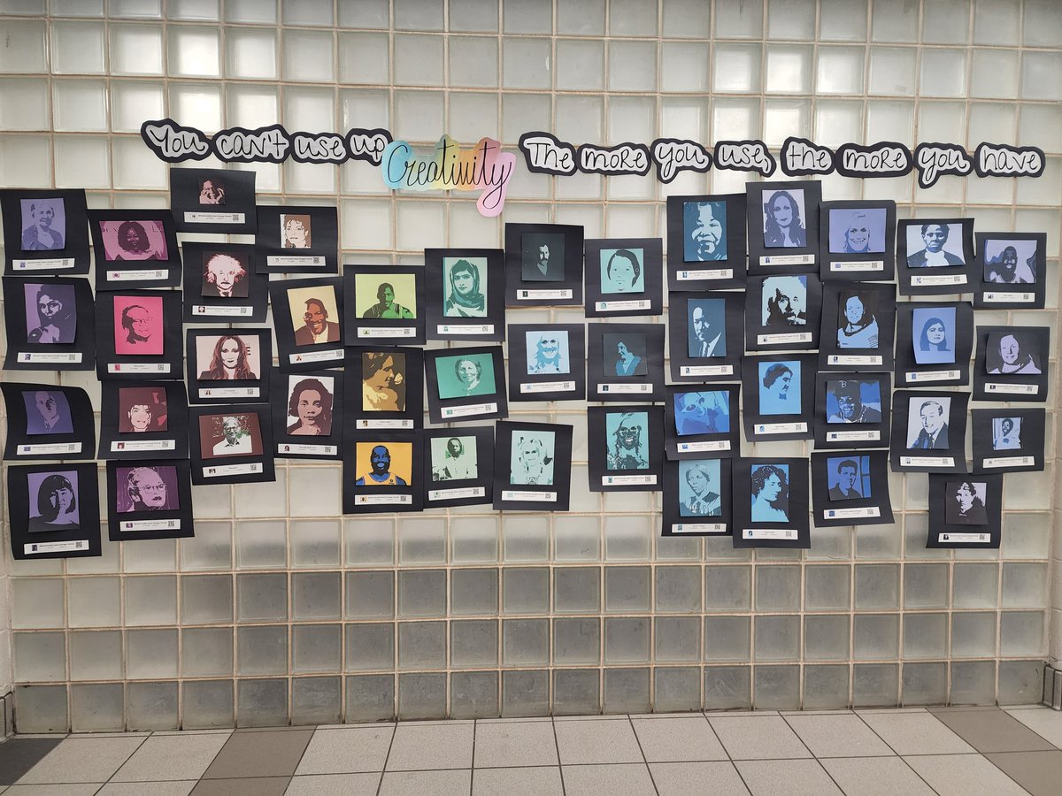 4th Grade displayed their Cowboy Boot art and 5th grade displayed their Monochromatic Portraits last night! <a href="/McNeilElem/">McNeil Elementary</a>  I loved seeing how proud they were to show off their artwork ❤️
