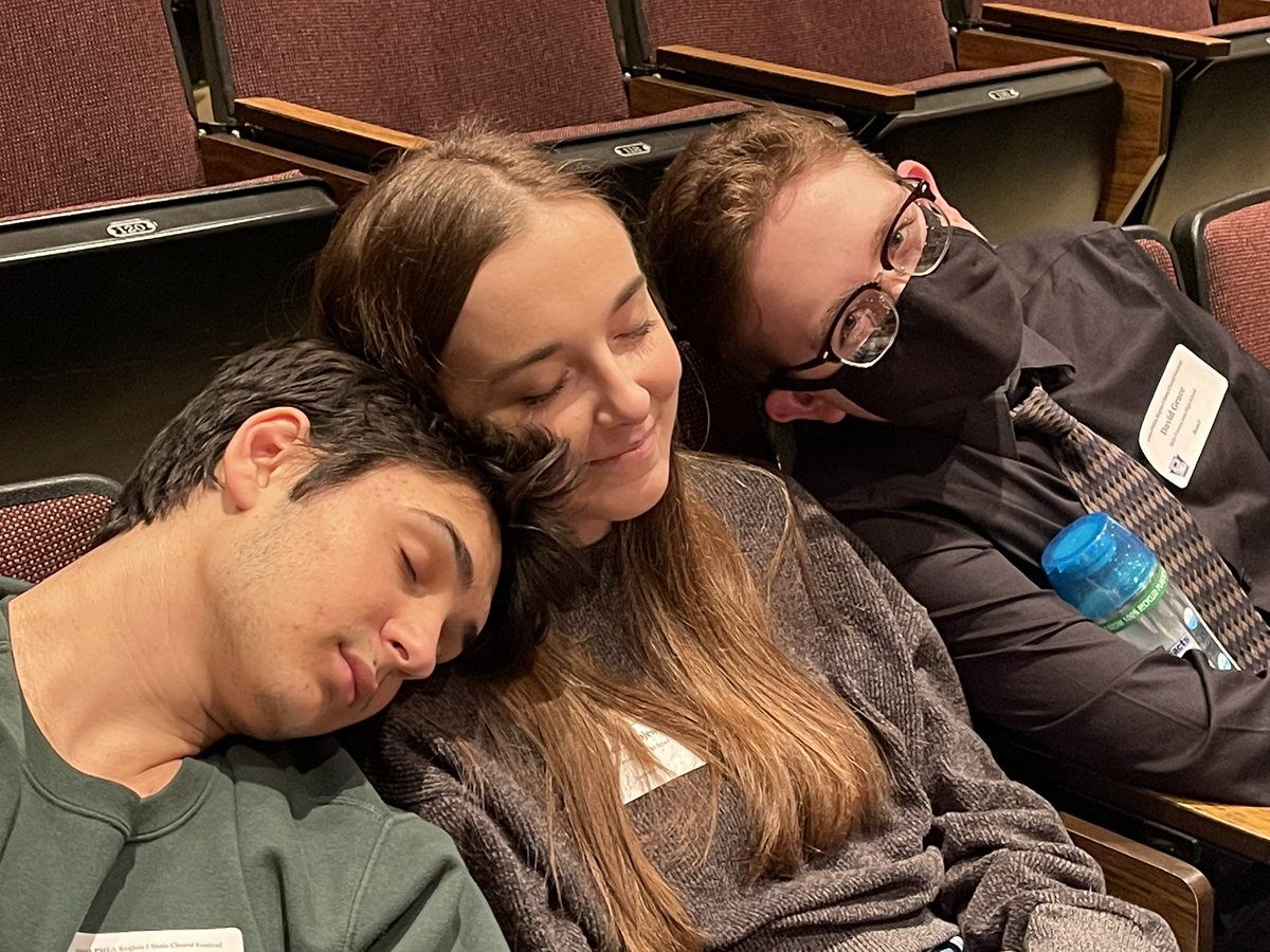 Gomez, Morticia, and Fester representing at region choir! 
#pmea