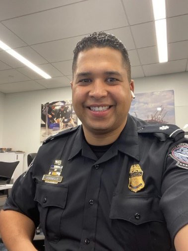 DFONewYork's tweet photo. Another #FeatureFriday! Hardworking #NYFO team member SCBPO Cornielle manages our mission critical K9 program. SCBPO Cornielle has been a part of #TeamCBP since 2008. After clocking out, SCBPO Cornielle enjoys time with his family and his retired canine partner Candy. https://t.co/oMdbT06icn