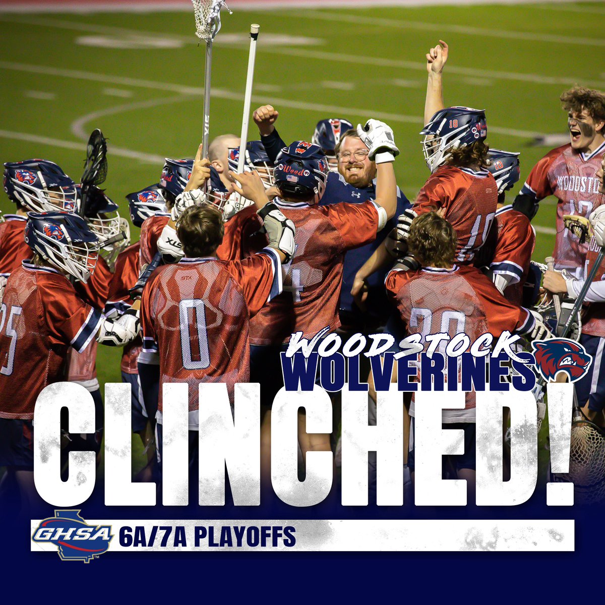 WoodstockLax1's tweet photo. Waking up this morning like... 

WE ARE WOODSTOCK🥍🥍

#WeAreWoodstock #winning #WHS #whslacrosse #spring22 #lacrosse #Hungry #AllIN #ghsa #playoffs https://t.co/Fsqfx3pAmN