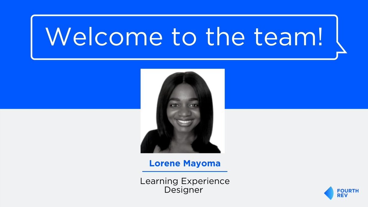 fourthrev's tweet image. Another day, another new joiner! Welcome to Lorene Mayoma who’s joining the Product team as a #LearningExperienceDesigner. 👋 We have no doubt that she’ll be making valuable contributions to how our learners gain the knowledge needed to excel in today's #digitaleconomy.