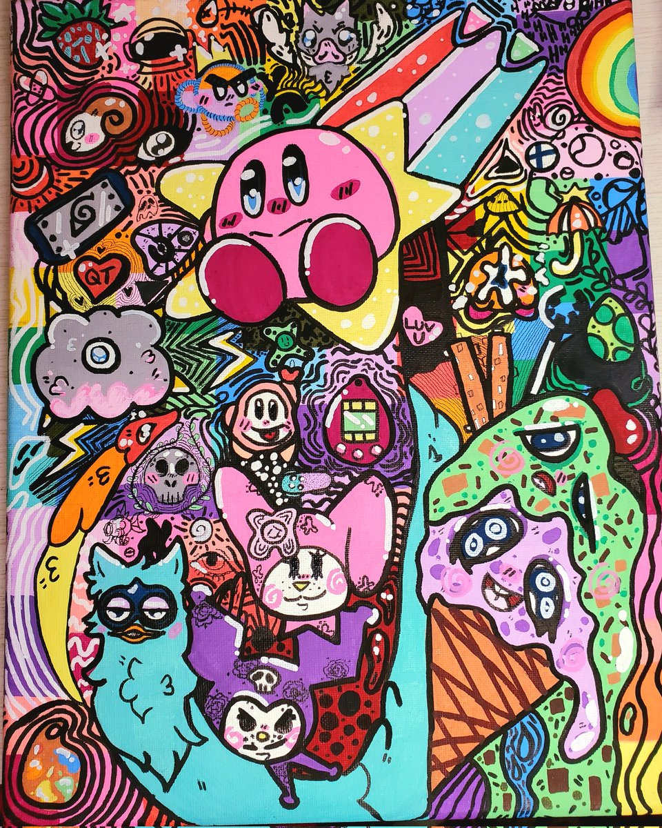 LilBlueCanvas's tweet photo. Another paintings I have for sale! 12x16 stretched canvas #KirbyandtheForgottenLand #kirby #art #ArtistOnTwitter #fanart #SmallBusiness https://t.co/FtjqmXhqUt