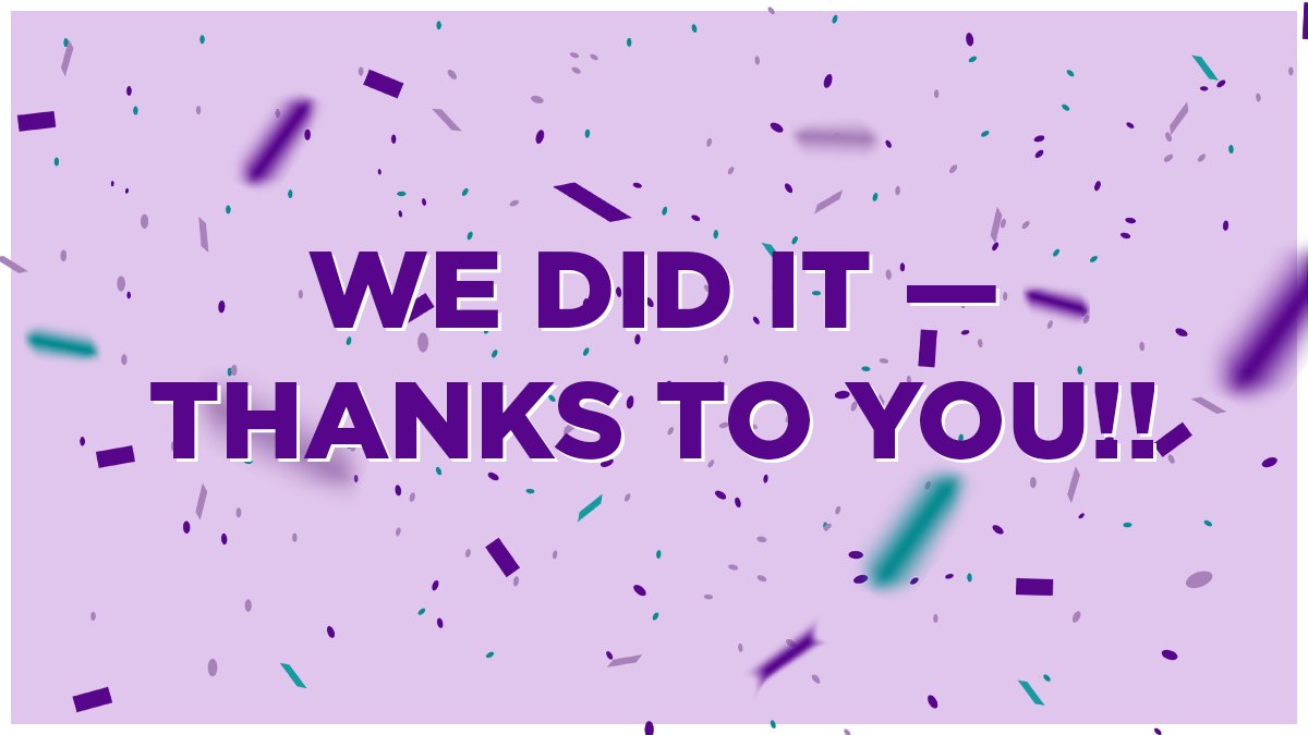 🎉 We did it! 🎊 Visit NYUOneDay.org to see how the generosity and #VioletPride shown by the NYU community on #NYUOneDay is #BringingDreamsToLife for our students around the globe! 💜