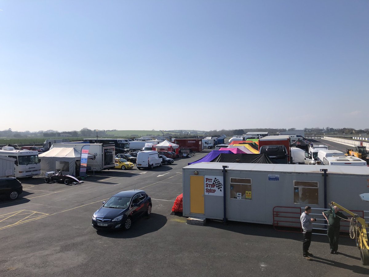 KirkistownTrack's tweet photo. It is beginning to look like a race paddock at Kirkistown Circuit. https://t.co/GkWUzvIyfQ https://t.co/LwhPEStAv4