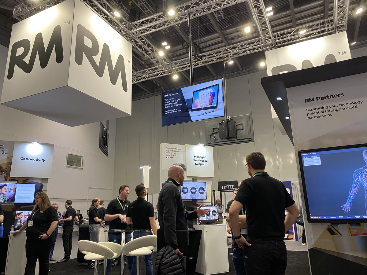 besatweet's tweet photo. The @RMEducation stand has been buzzing. Find them at stand SN21, South Hall, Gate S4 #RMatBett #Bett2022 https://t.co/Jo9ZVtAmDE