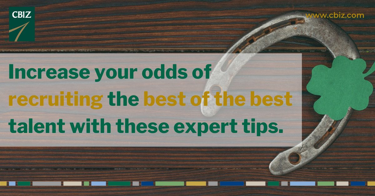 cbz's tweet photo. Never leave your hiring strategy up to luck!🍀 Develop a #recruiting strategy today to improve your likelihood of hiring the best of the best talent with these expert tips!⬇ #EmployerStrategy #JobMarket 
https://t.co/zw443DWXpN https://t.co/yrA53djZnQ