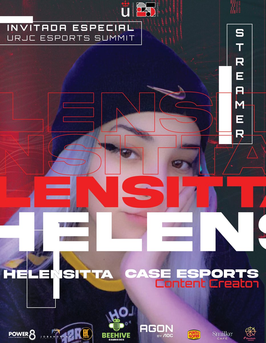La Killjoy con más estilo del servidor y tu ragger favorita <a href="/beibbyhelen/">◦•♡ helensitta ♡•◦</a> de <a href="/CaseEsports/">Case Esports 🟡</a> estará en el URJC Esports Summit!! 👀👀

Saca ya desde nuestra web tus entradas gratis si todavía no lo has hecho!! urjcesportssummit.carrd.co