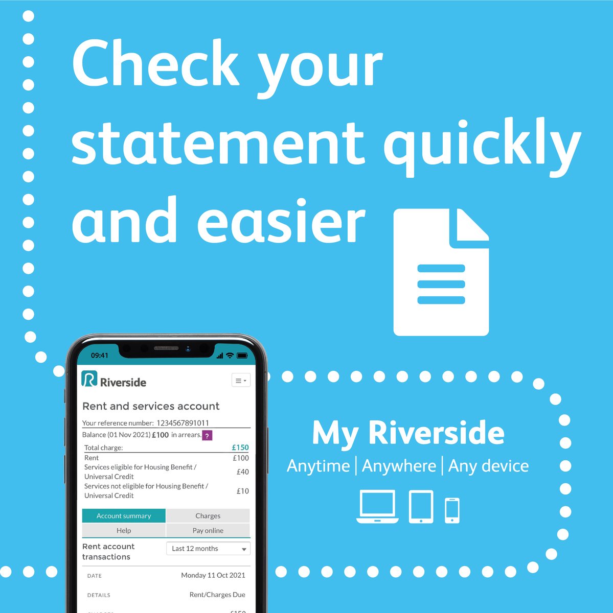 Quickly check your balance from anywhere. My Riverside…access your account no matter where you are. Register today at crowd.in/Vhojd0