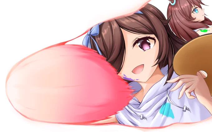 絵描きさんとつながりたいお絵描きライスです
ブルボン入りです。お納めください
#ウマ娘 #ライスシャワー #ミホノブルボン
 #絵描きさんとつながりたい 