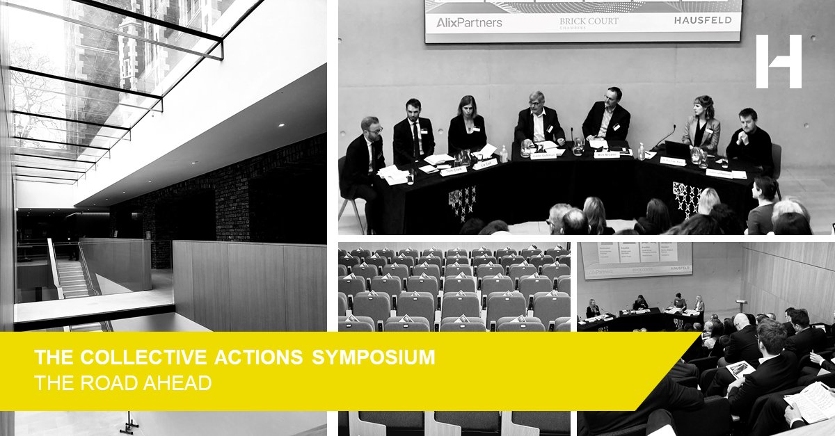 HausfeldGlobal's tweet image. A big thank you to @BrickCourt and @Alixpartners for co-hosting the (first) #CollectiveActions Symposium, themed ‘The road ahead’ and a big shout out our chair, panellists and moderators and consumer champions who shared their insights to a packed audience.