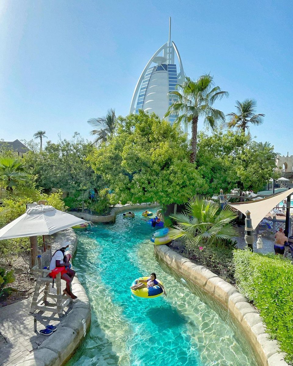 Experience incredible views of @BurjAlArab Jumeirah as you glide along the lazy river | bit.ly/TW-ResidentOff… 

Thanks, IG @/ladyandhersweetescapes 
-
#TimeExceptionallyWellSpent #WildWadi #MyDubai #Dubai