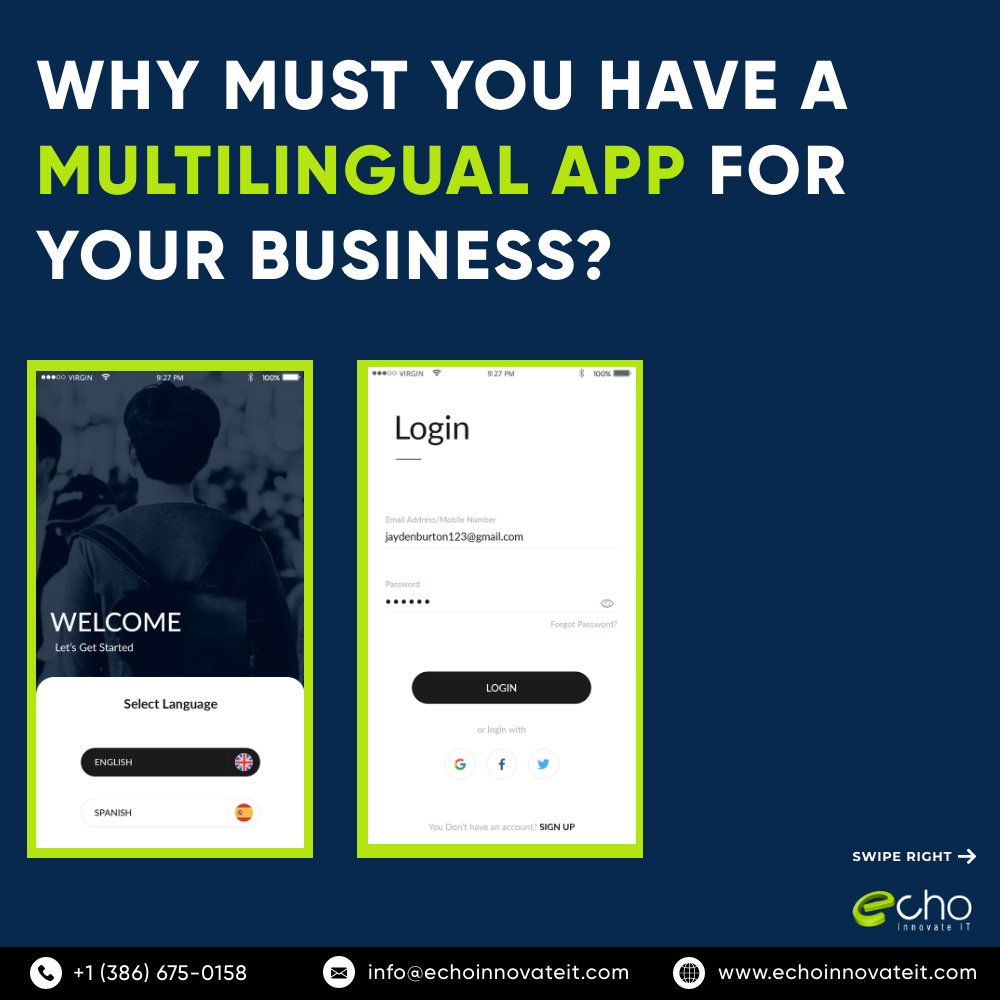 echoinnovateit's tweet image. With a multilingual app, you can reach a larger audience. It makes it easier for consumers from all over the world to see and comprehend your services and information.
#multilingualapproach #multilingualapp  #mobileappdevelopmentcompany #appdevelopmentcompany #webdevelopment