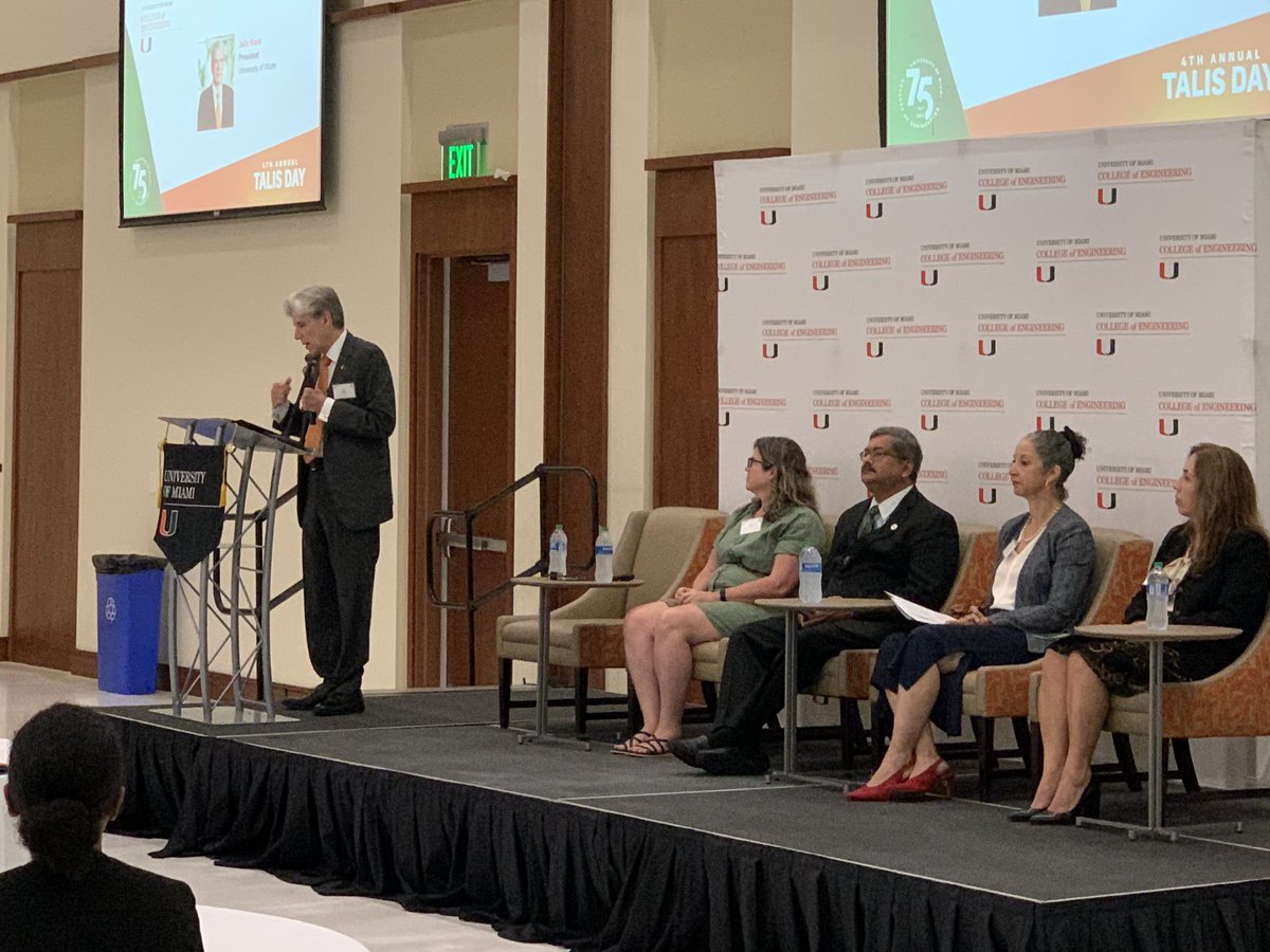 umiamiengineer's tweet photo. Kicking off our 4th annual TALIS Day–#MiamiEngineering’s event celebrating inclusive learning–with remarks from Dean Biswas and President Frenk. https://t.co/vxfoBeu5s5