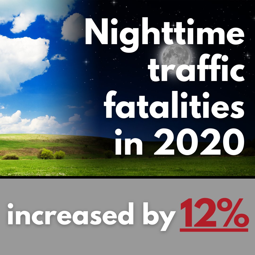 This stat speaks for itself. When you’re driving at night, be extra cautious and stay alert. 🌕