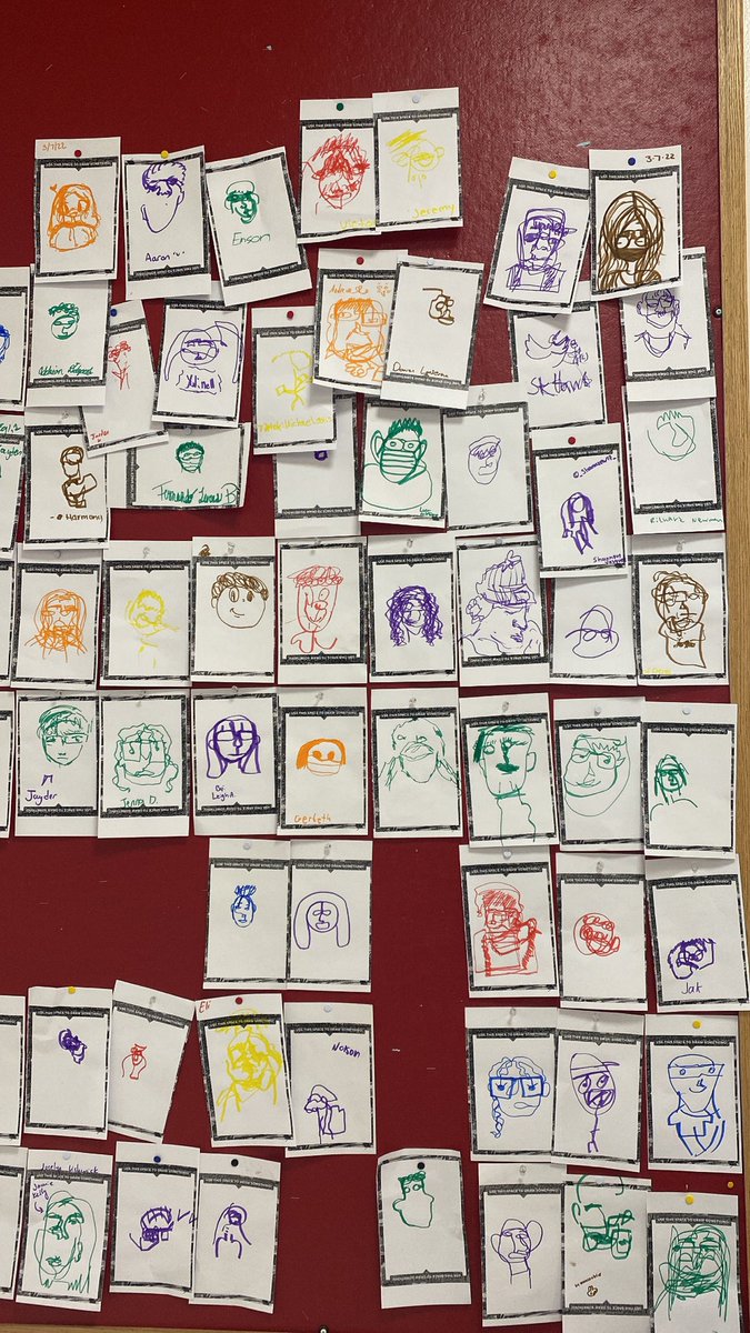 rck_nahs's tweet photo. Our drawings from our 5 minute drawing challenge for our first #makeartmonday !! Loved the participation❤️ https://t.co/Ay88ISdpEI