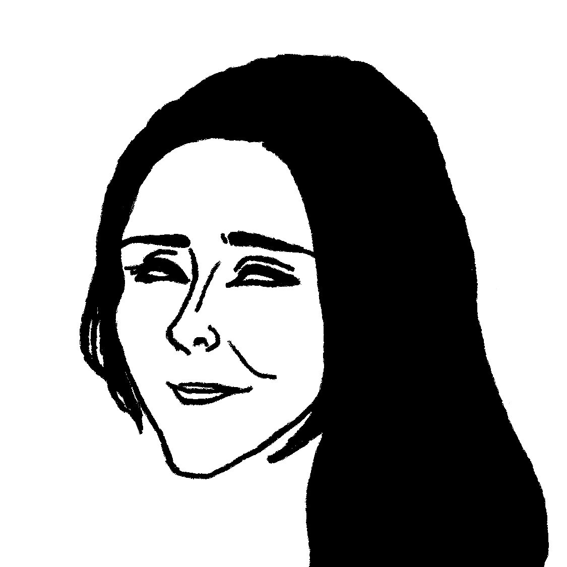 似顔絵を描き始めて間もない頃に描いたサラ・ジェシカ・パーカーは思い出深いです。ミニマルな表現が好きだと気づいたのもこの頃のような気がします。同時期のPrfmもこのような感じです。あと白目シリーズの先駆けでもあります。そんなわけで前置きが長くなりましたがサラ・ジェシカ・パーカー誕生日お 