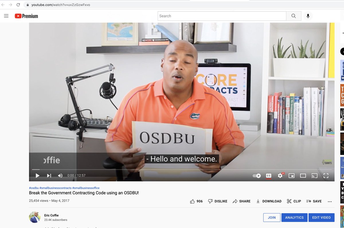 AsDiBooNFT's tweet image. We’ve been teaching this topic since 2017 .. what is an #osdbu when doing government contracting #asdiboonft @ecoffie 
youtu.be/uvZzGzwFxvo