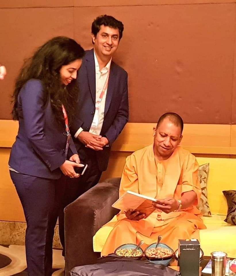 Congratulations #YogiAdityanathji for the spectacular return as CM of Uttar Pradesh. I'm sure the second term will be twice as nice! More power to you @myogiadityanath ji .. Honored to have met and Interacted with the dynamic #BulldozerBaba & heard his vision for UP Jai Ho 🇮🇳