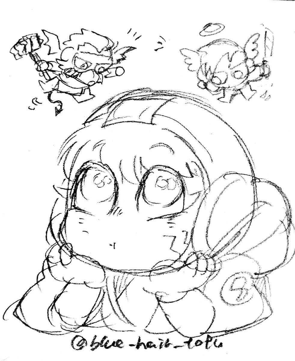下描きお線画ドス https://t.co/xKDt4zEbIt 