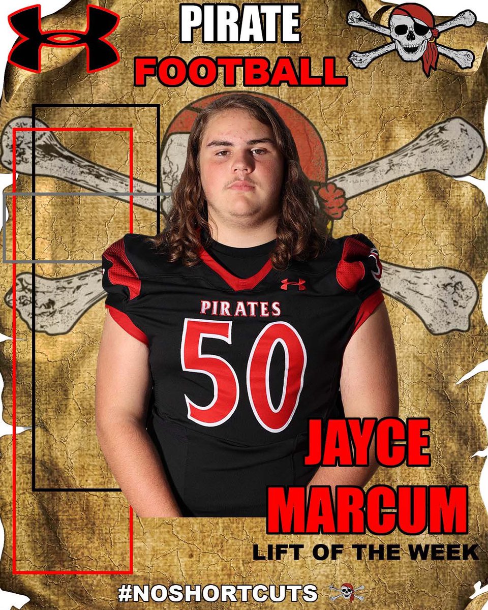 Our lift of the week goes to sophomore <a href="/MarcumClan/">Jayce</a> ‼️ Jayce smoked 275lbs on his final set of cleans ‼️💪🏼☠️

#NOSHORTCUTS #OUTWORKPOTENTIAL