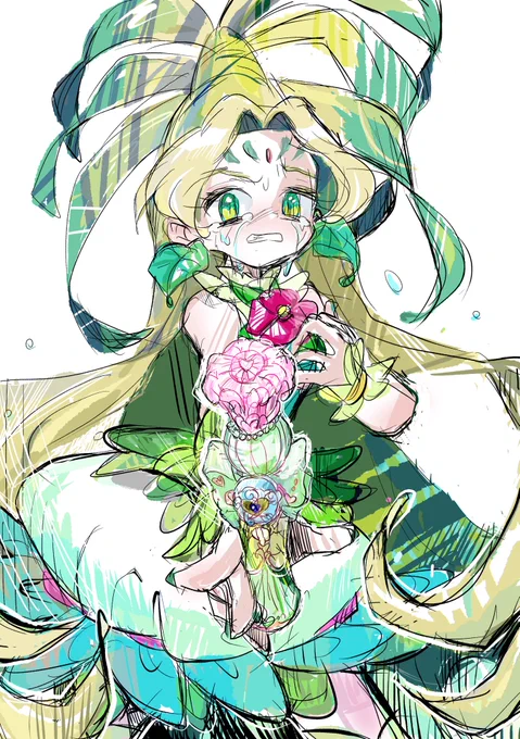 「...!?どう...して...?」
「だったら悲しいけど私は貴女をたおすしかない!!」

#キュアオアシス #アウテーネ #トロピカル〜ジュプリキュア #らくがき #precure #イラスト #プリキュア アウ魔女泣けます! 