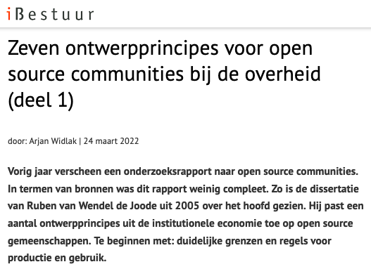 arjanwidlak's tweet photo. De ontwikkeling van open source software is en zal anders zijn bij de overheid. Ook hoe de markt moet functioneren als onderdeel van dat ecosysteem is een zoektocht in volle gang. Wat zouden de ontwerpprincipes van een dergelijk “ecosysteem” kunnen zijn?

https://t.co/SVb2qPv7DN https://t.co/9WoQA89BFL