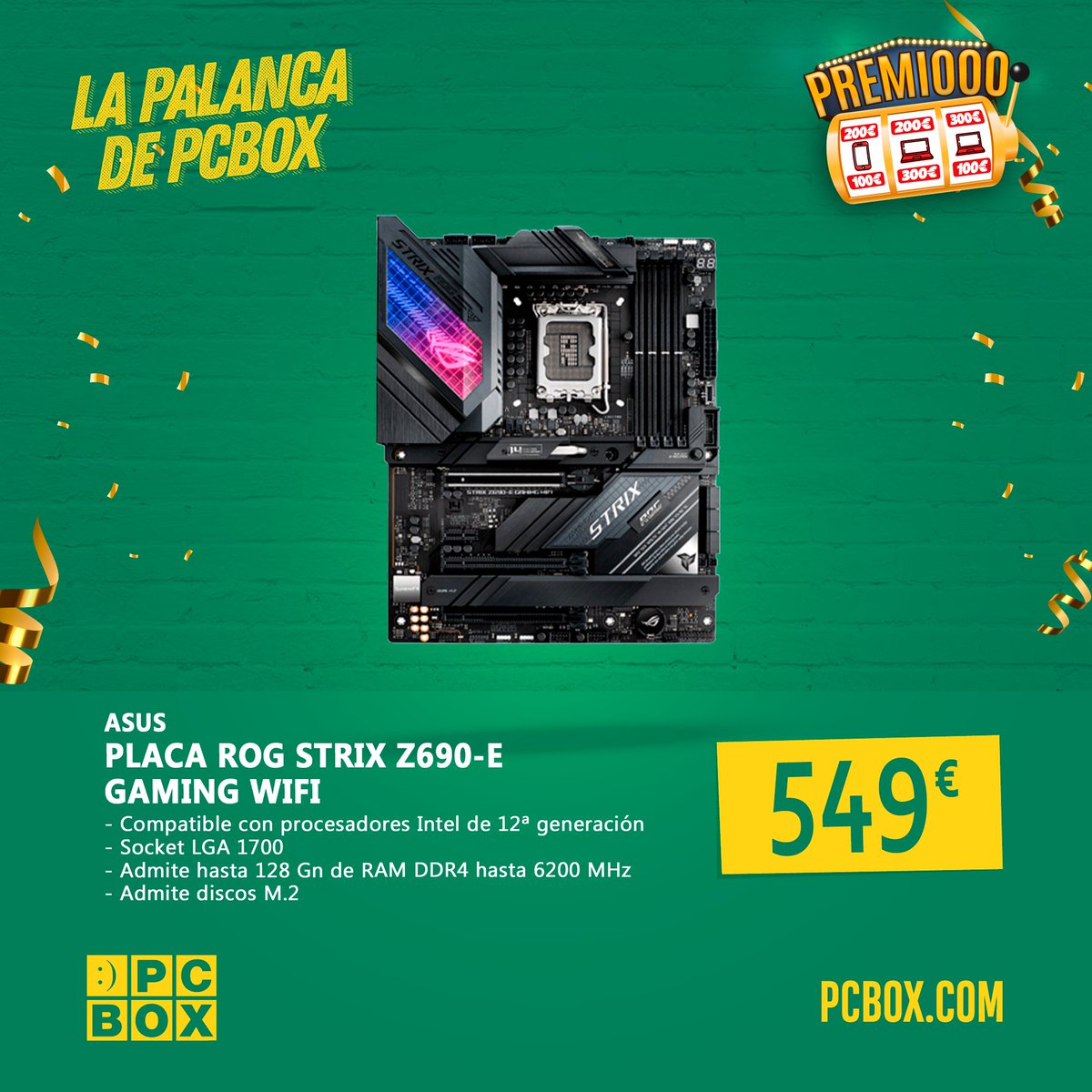 PcBoxCoruna's tweet photo. Más productos con premio seguro con #lapalancapcbox https://t.co/ohE2dp7FZy
