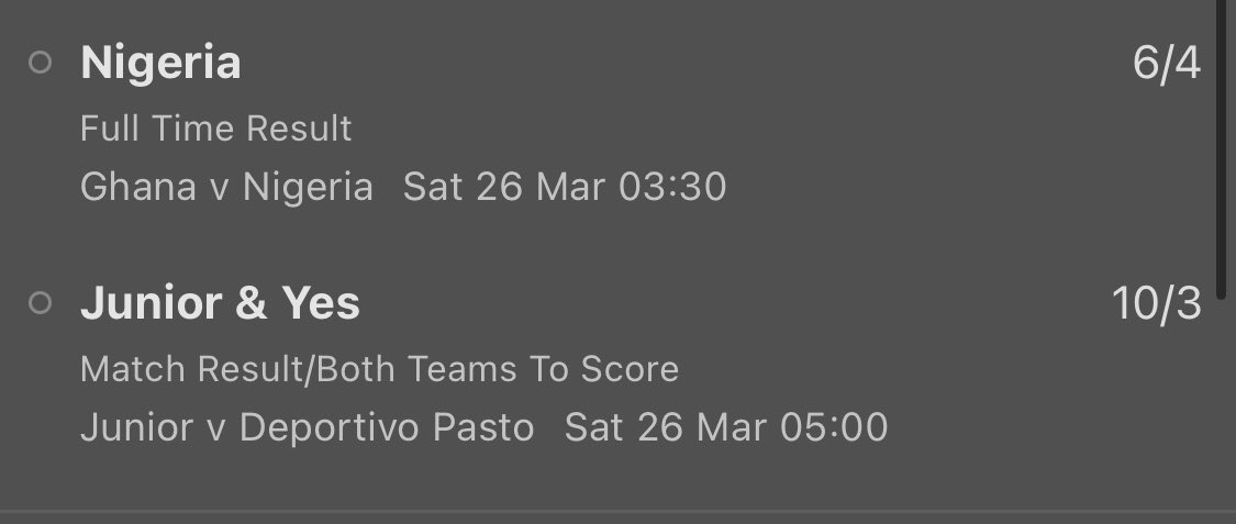 Free Tip

Lets go!!!

Great value in this!!💰💰💰

#bet365 #SPORTSBET #FreeTips #tipster #footballtips