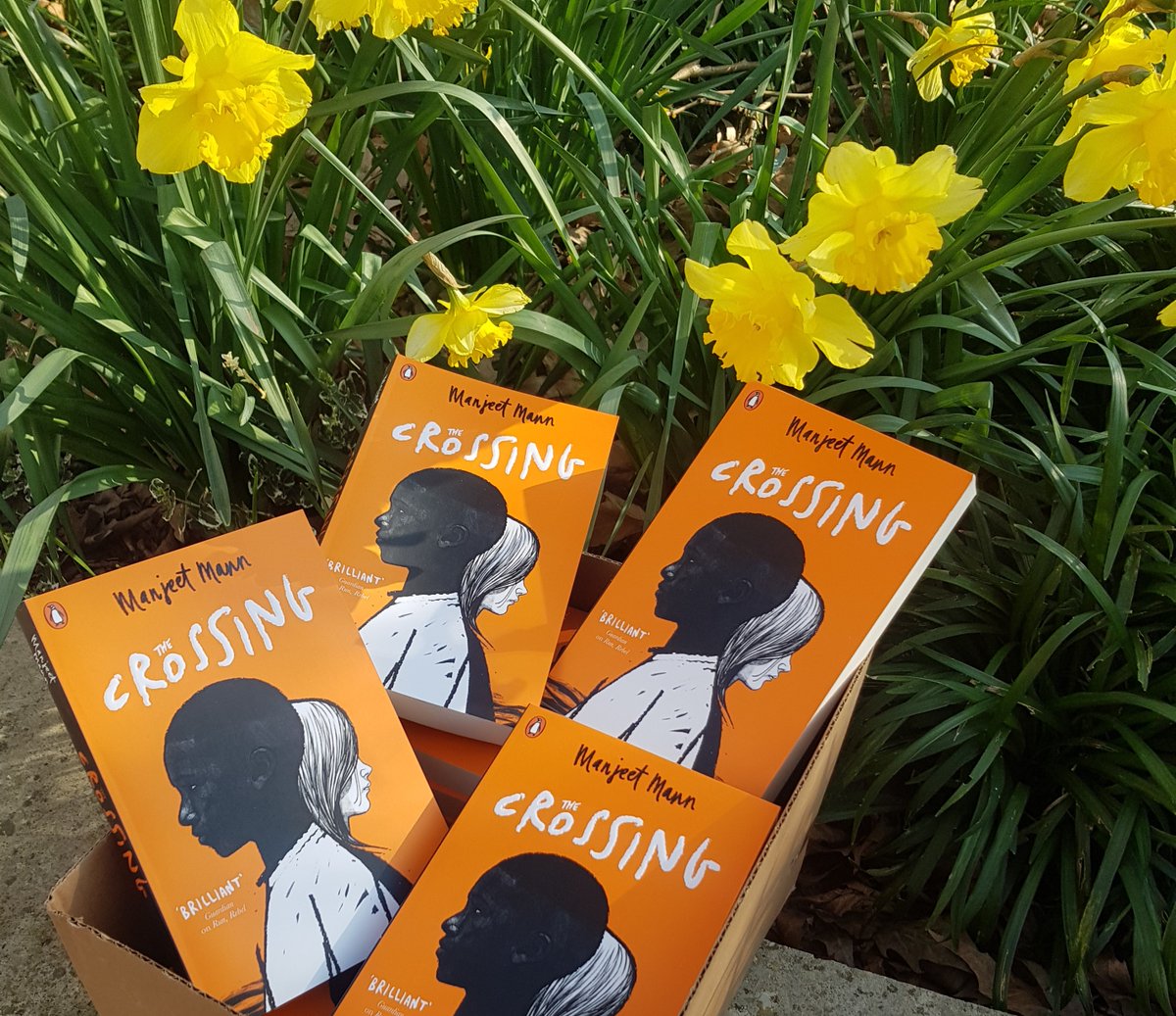 It's the end of term and exciting holiday reading awaits all our Y9 and Y10. All the copies of 'The Crossing' have been distributed and I can't wait to hear student feedback. We're looking forward to our visit from @ManjeetMann in April. #holidayreading #thecrossing