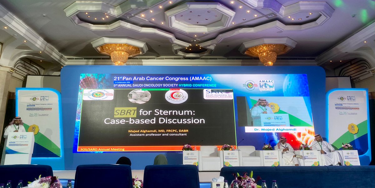 oncology_saudi's tweet photo. Dr. Majed Alghamdi, presenting SBRT For Non-Spine Bone Metastasis, Clinical Scenarios
#SOS_AMAAC https://t.co/w4j7GUCd5u