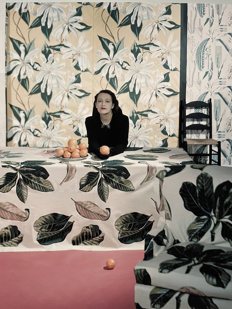 LangeAlexandra's tweet photo. One more museum highlight from yesterday: Went to @cooperhewitt to see graphic designer E. McKnight Kauffer (great), fell in love with his wife, textile designer Marion Dorn https://t.co/kblsmB42pE