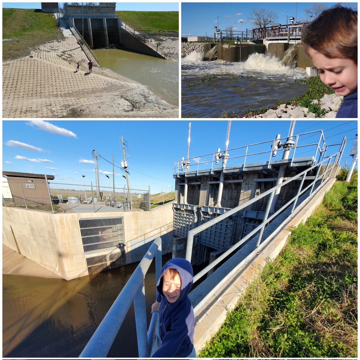 JoaoHMendonca's tweet image. #EngineeringInPlainSight Hi Grady, this is me taking my 4 y.o son to see flood control structures in Houston area! These photos are from 5 and 2 days ago! I guess I have to plan a trip to SA now!