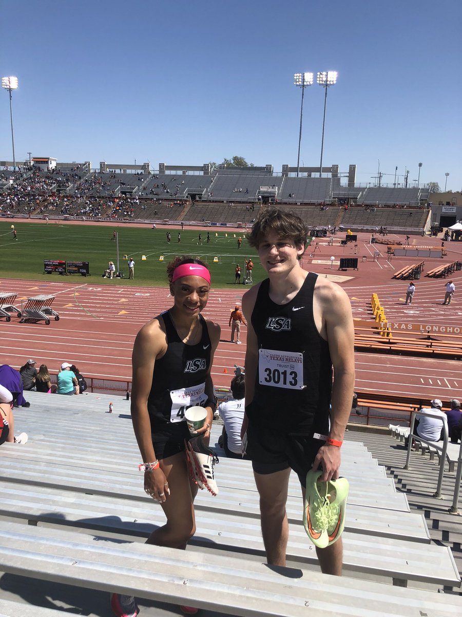 Congratulations to <a href="/joelhutchins6/">Joel Hutchins</a> and <a href="/itsayanasmith/">Ayana Mallard Smith</a> on qualifying for the Division 1 Finals of the 100 M at the Texas Relays! #SouthPride