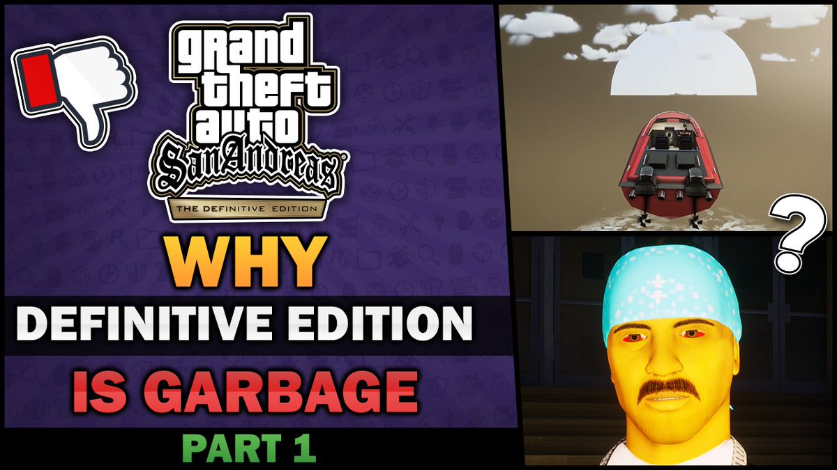 NationalPepper's tweet photo. In this video I am going to show you why the official Definitive Edition of San Andreas, in my opinion, was not just a poor and lazy attempt to remaster this iconic game, but how it also seems to be made by people who didn’t really care about the game.
https://t.co/vZG6iQVvzk https://t.co/Cc1UMFjBp9