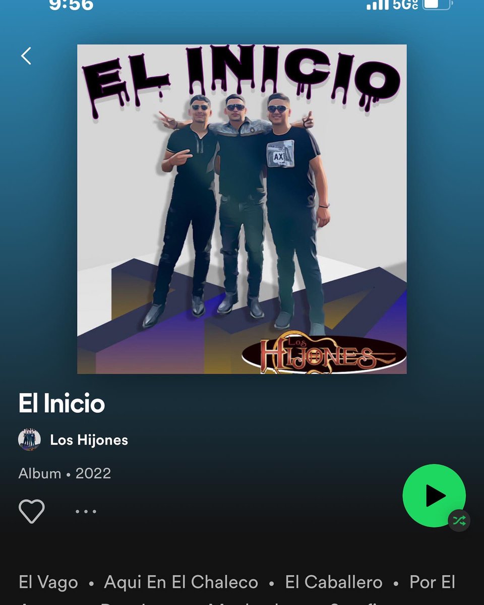 My grupo and I Just released our first cover album and we’re super excited for everyone to hear. Hopefully you guys get a chance to check it out 🤙🏼🍀 Puro Hijones 🍀🤙🏼